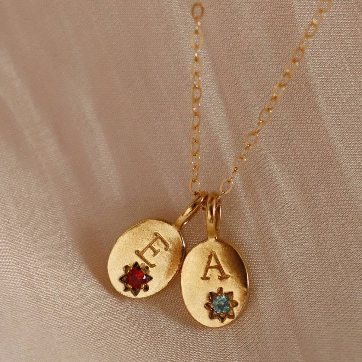 Stainless steel 26 letter zircon pendant necklace_CWMM5536