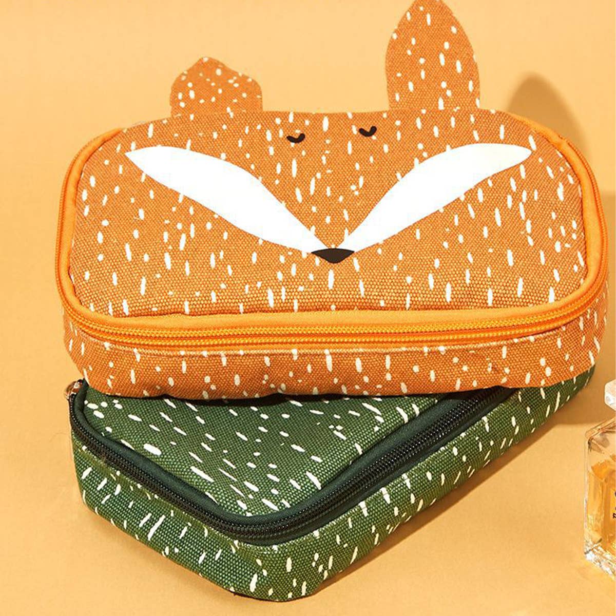 ANIMAL PATTERN PRINTED CUTE CANVAS MAKEUP BAG_CWAB1440