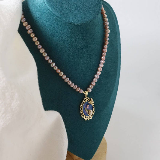 VINTAGE NATURAL FRESHWATER PEARL NECKLACE