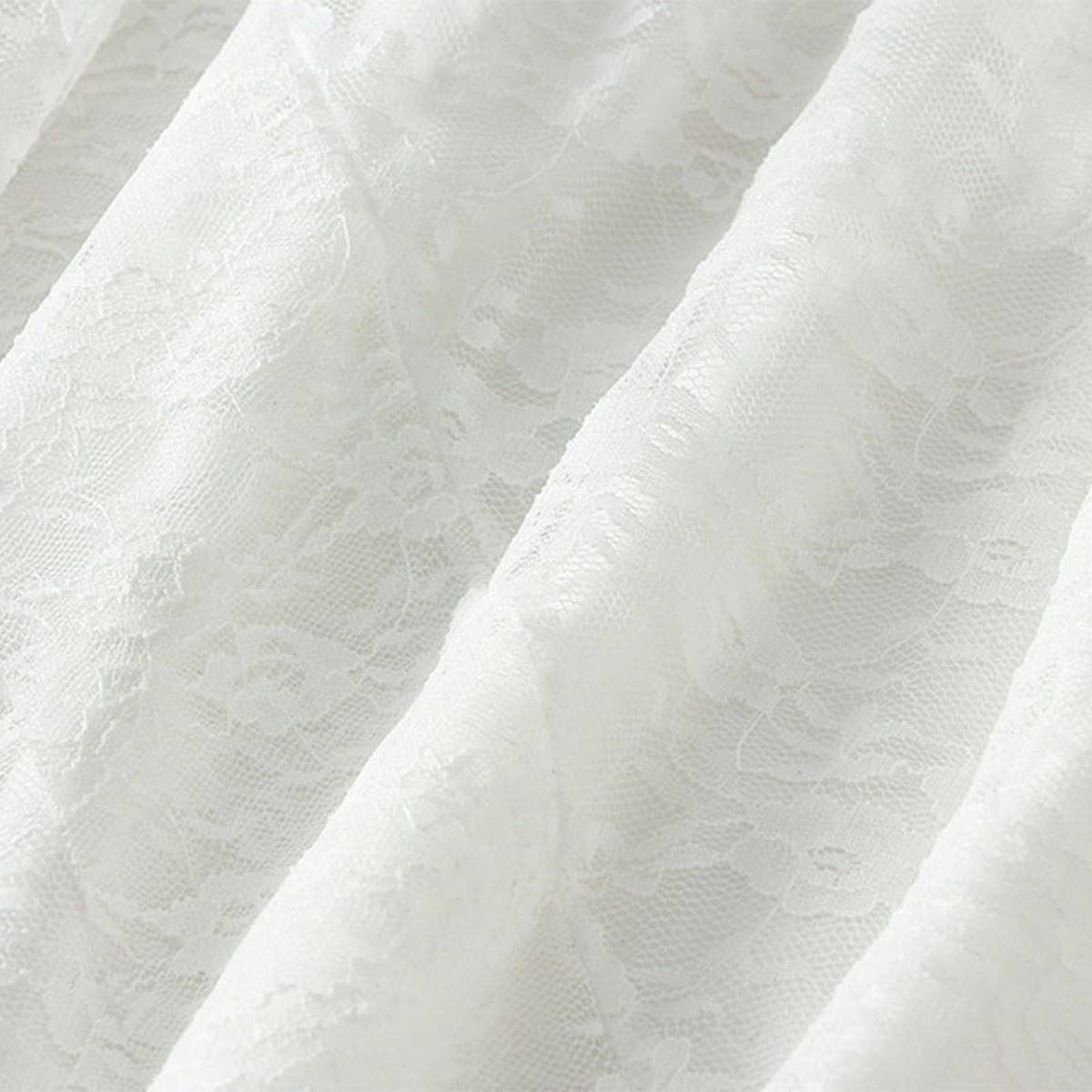 Irregular Lace A-Line Midi Cake Skirt