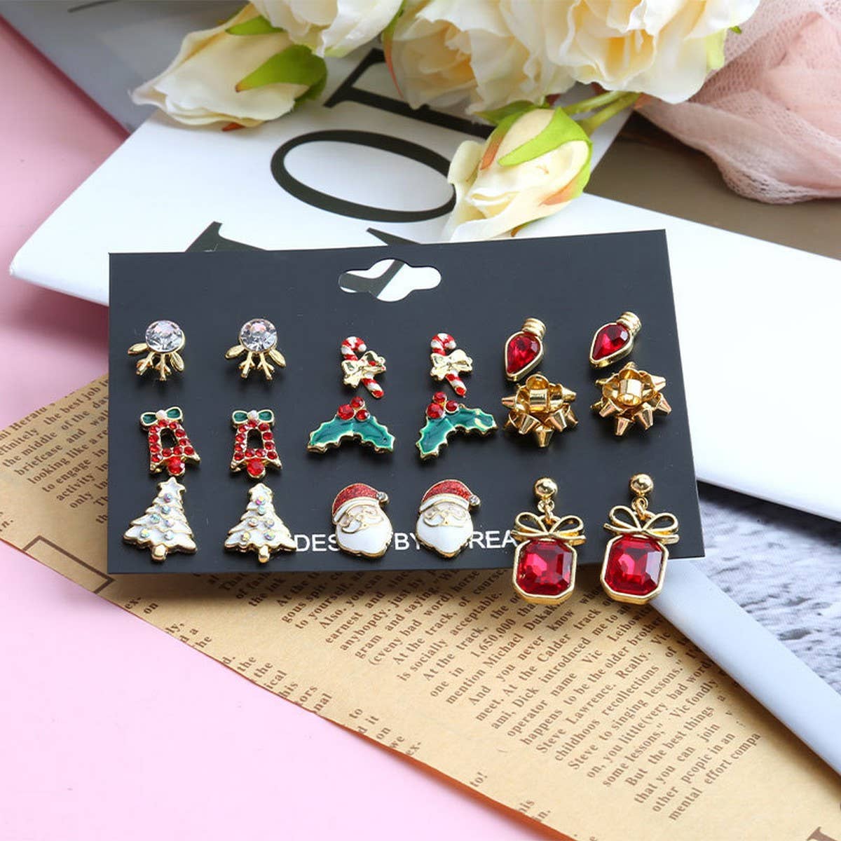 CHRISTMAS ELK EARRING SET EARRING COMBINATION
