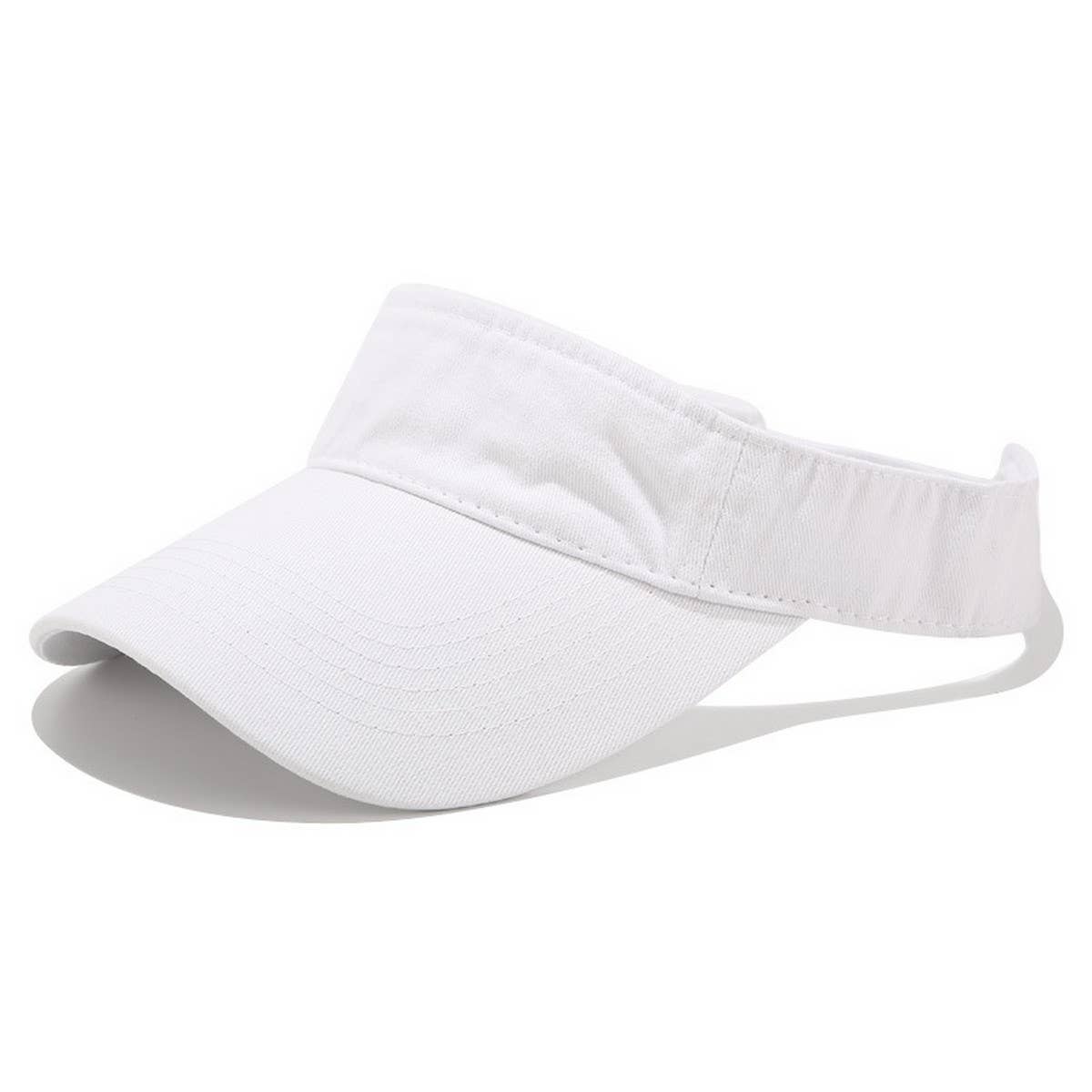 Washed Cotton Visor Hat - Street Style Sun Cap_CWAH3306