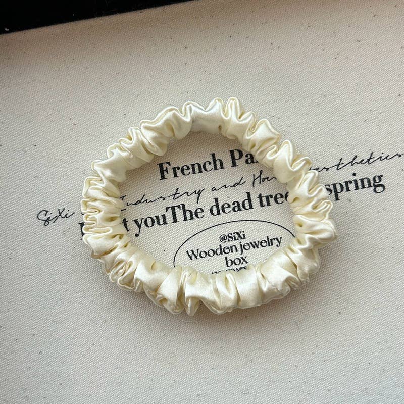 French-style fine hair rope made of mulberry silk