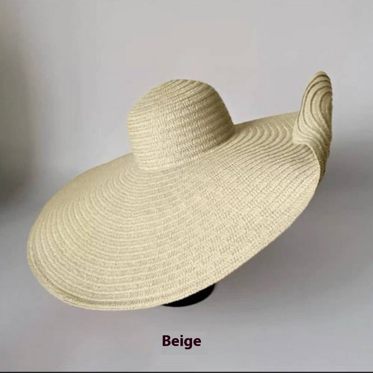 Summer oversized brim straw hat for women_CWAH3399