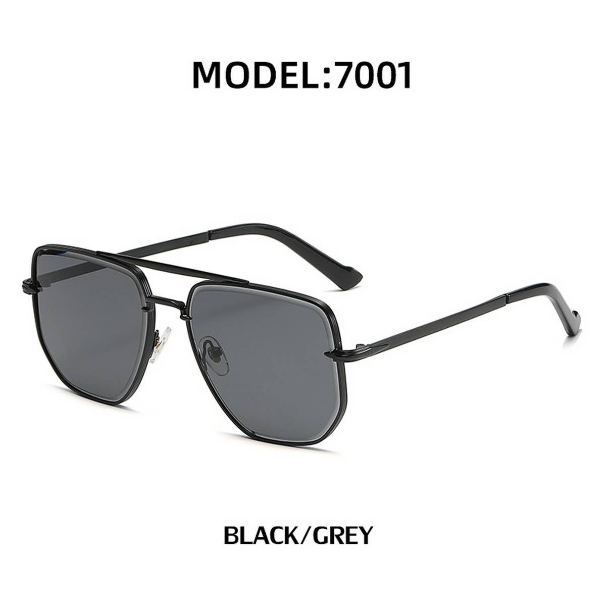 DOUBLE-BRIDGE UV-BLOCKING DIAMOND-CUT SUNGLASSES