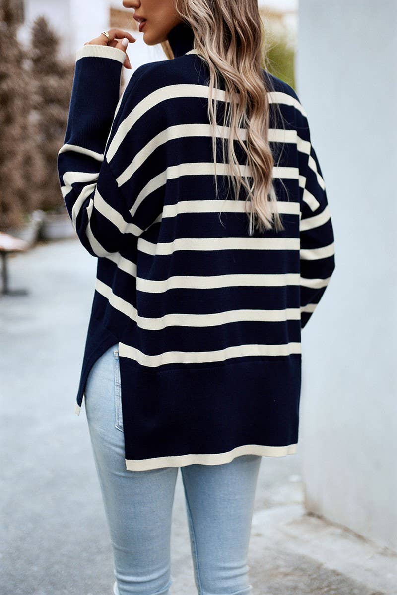 CWOSWL1631_Turtle Neck Long Sleeve Pullover Sweater