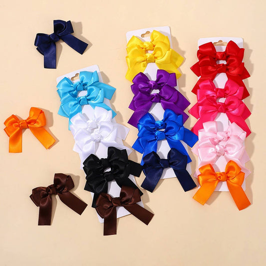 Candy Color Butterfly Bow Hair Clips Set for Girls_CWAHA6739