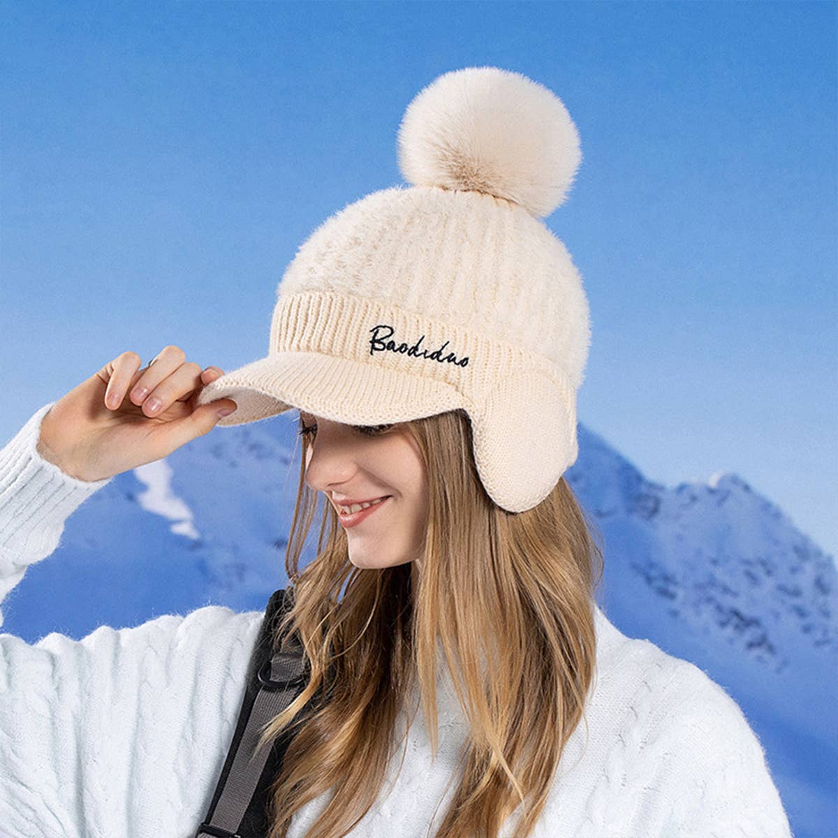 WINTER WARM EAR PROTECTION DUCKBILL BASEBALL CAP