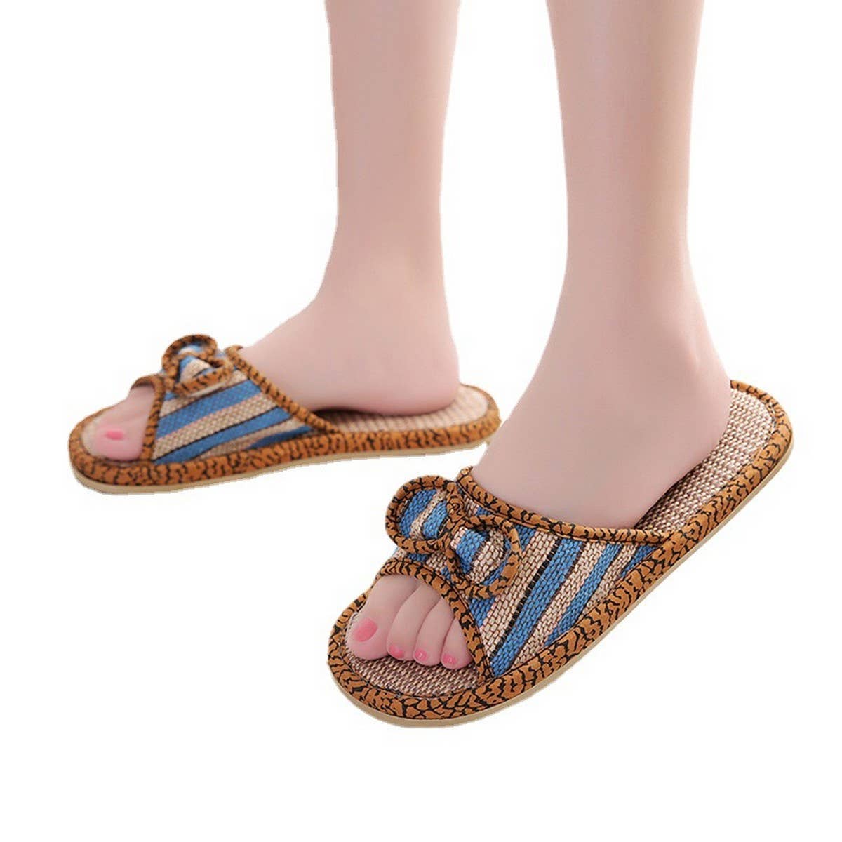 Silent Indoor Slippers with Soft Double Fabric