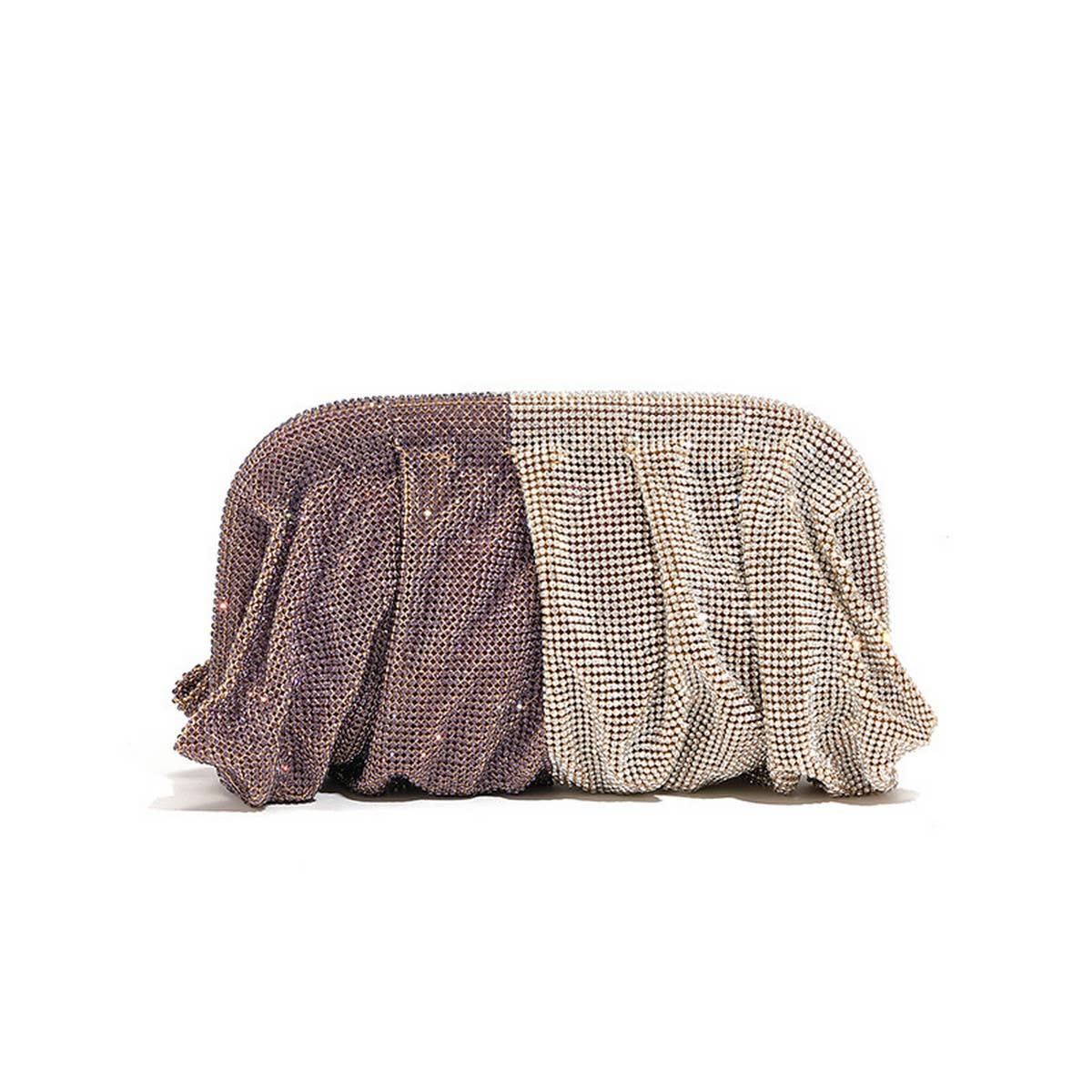 LUXURY HANDMADE RHINESTONE CLOUD CLIP EVENING BAG_CWAB3591