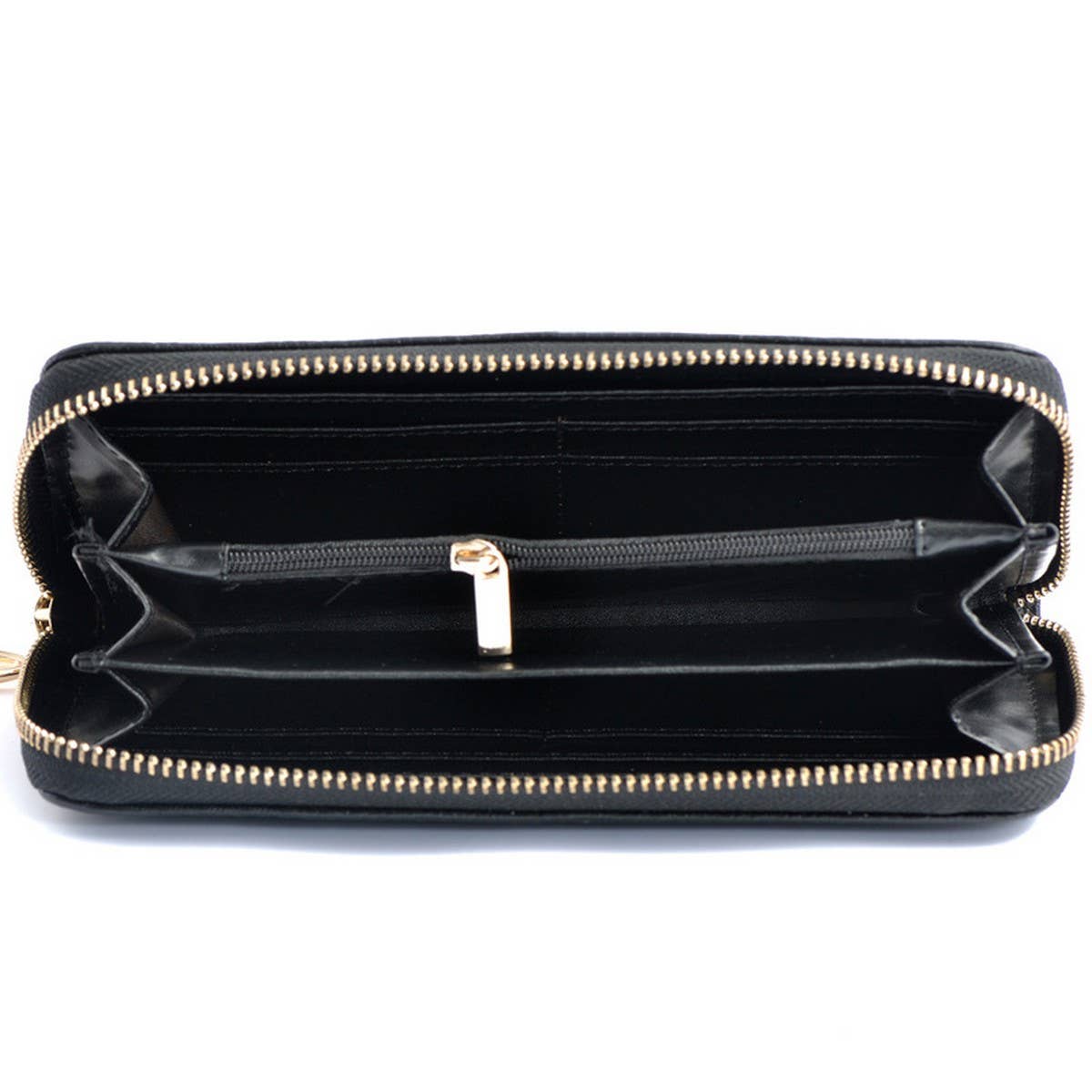 Embossed Leather Long Wallet for Women_CUAB00363