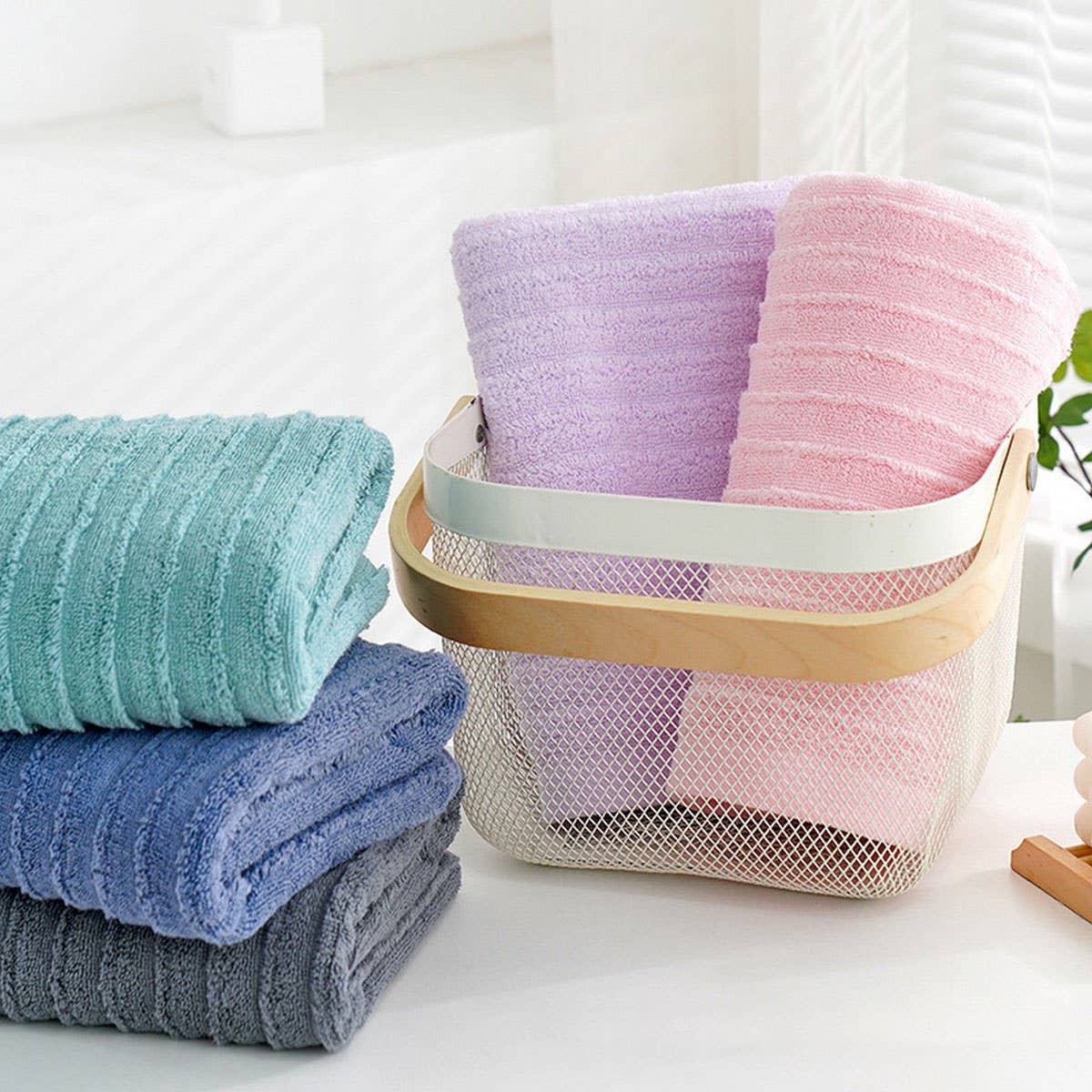 THICKENED COTTON HOUSEHOLD CHILDREN'S BATH TOWEL