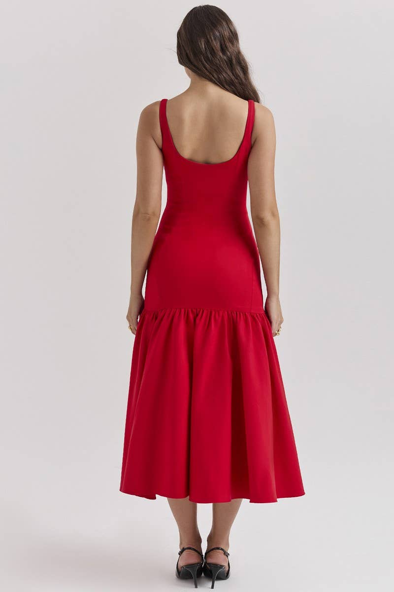 CWDMD5558_LOOSE FIT SPAGHETTI STRAP BACKLESS MAXI DRESS