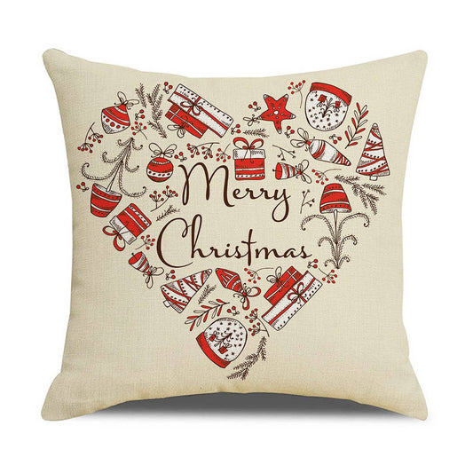 KHAKI CHRISTMAS HAT PILLOWCASE