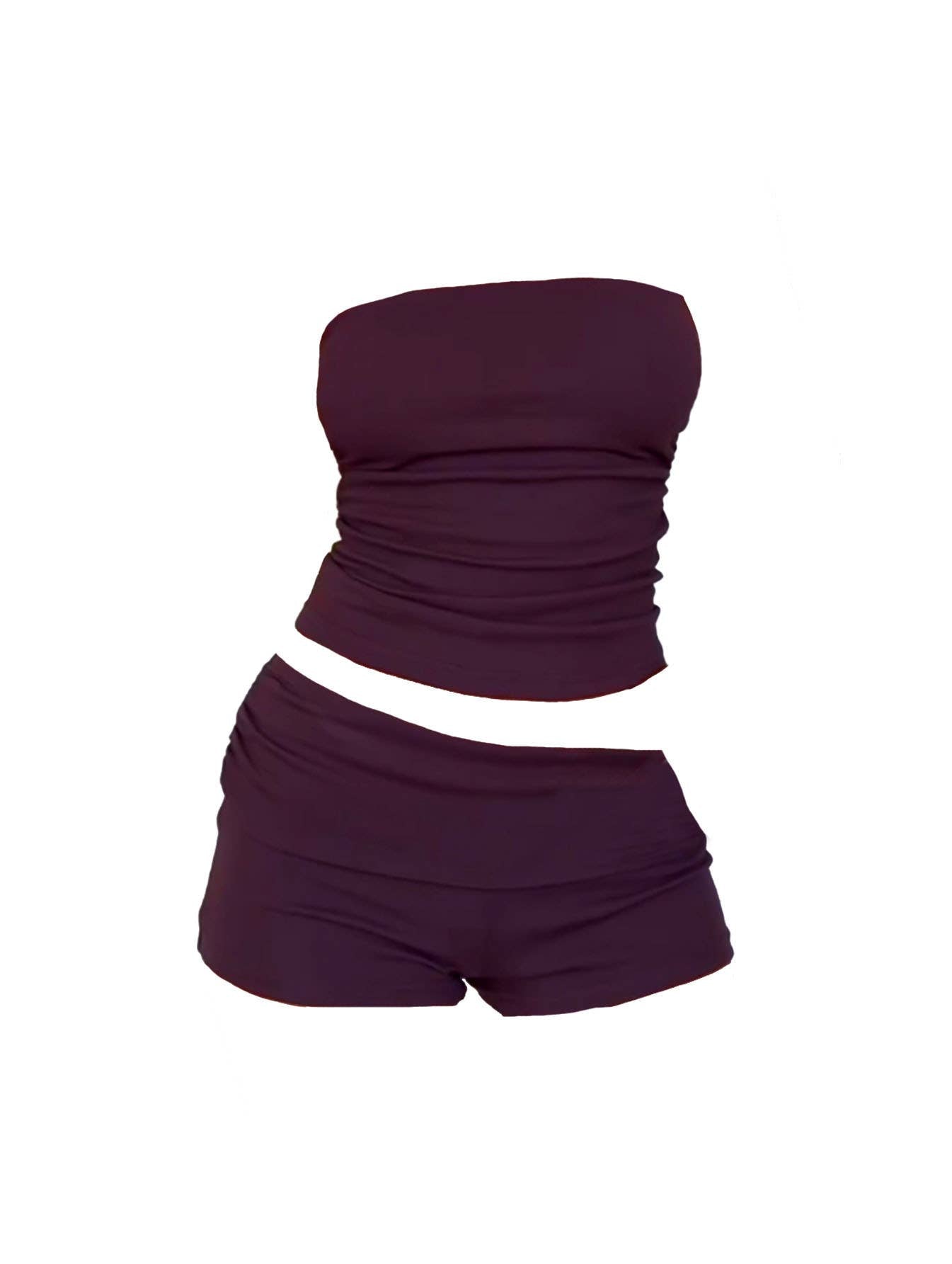 Sexy Sleeveless Crop Top and Shorts Set