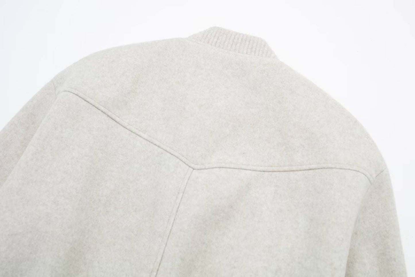 SOLID COLOR SINGLE-BREASTED CARDIGAN COAT