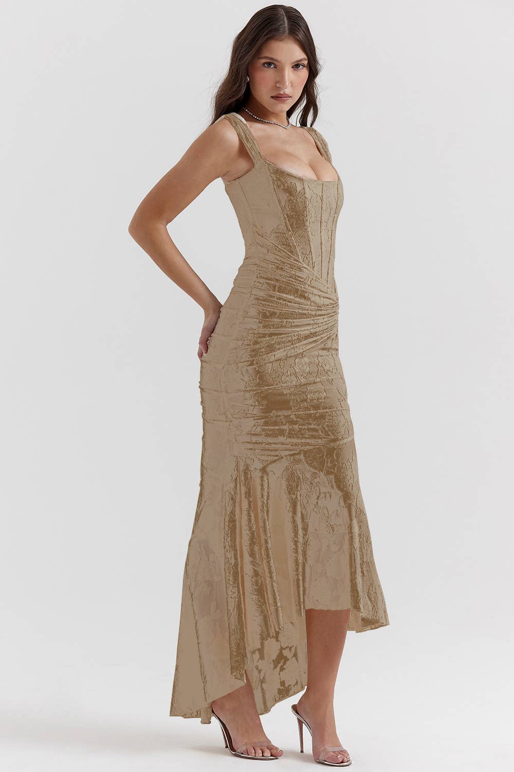 Fashion Sexy Backless Mermaid Strapless Dress