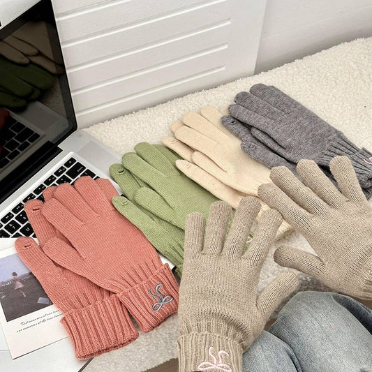 2024 NEW BOW EMBROIDERY KNITTED GLOVES_CWAG0140