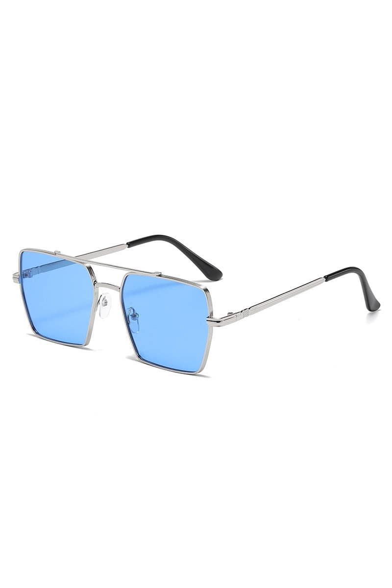 FLAT TOP FRAME SQUARE SUNGLASSES