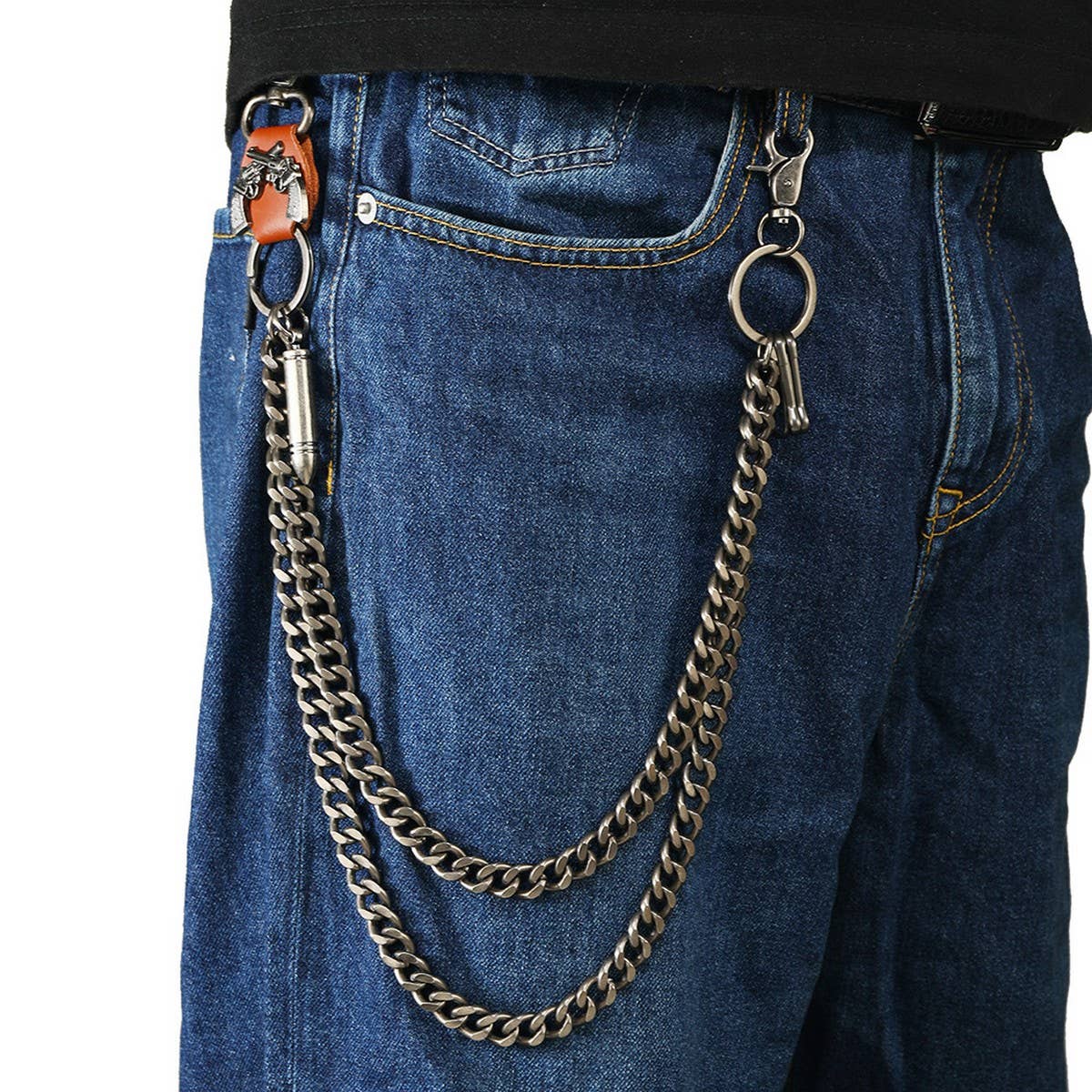 PUNK HIP-HOP JEANS WORKWEAR METAL TROUSER CHAIN_CWMM4832