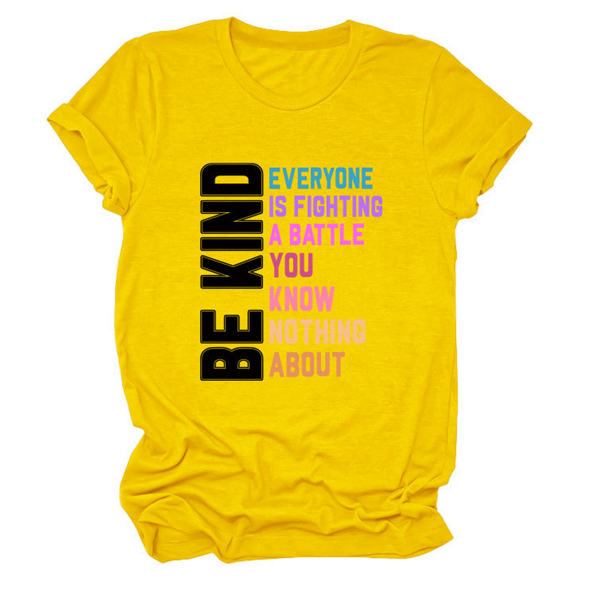 Trendy Women¡¯s Tee with Kindness Slogan