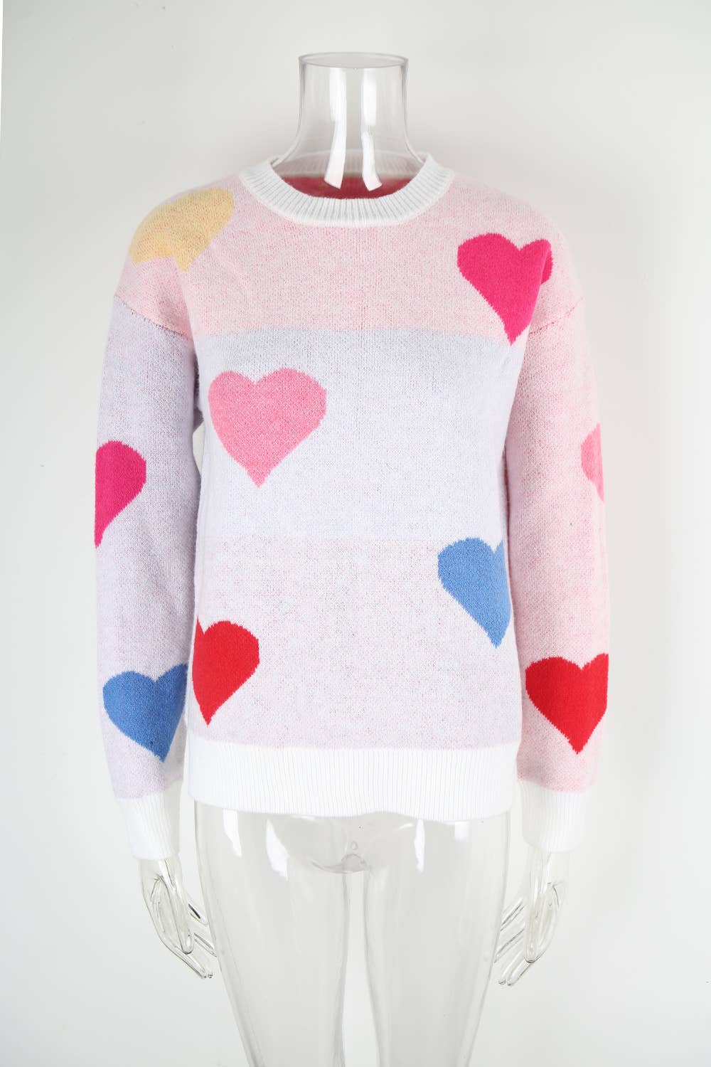 Valentine's Day small heart pullover sweater