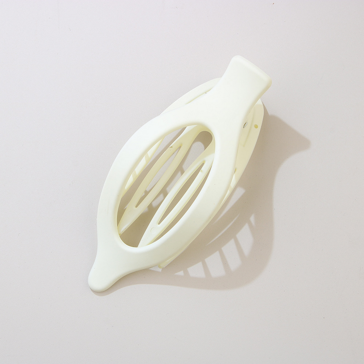 Glossy Matte Oval Hair Clip - Large Duckbill Style