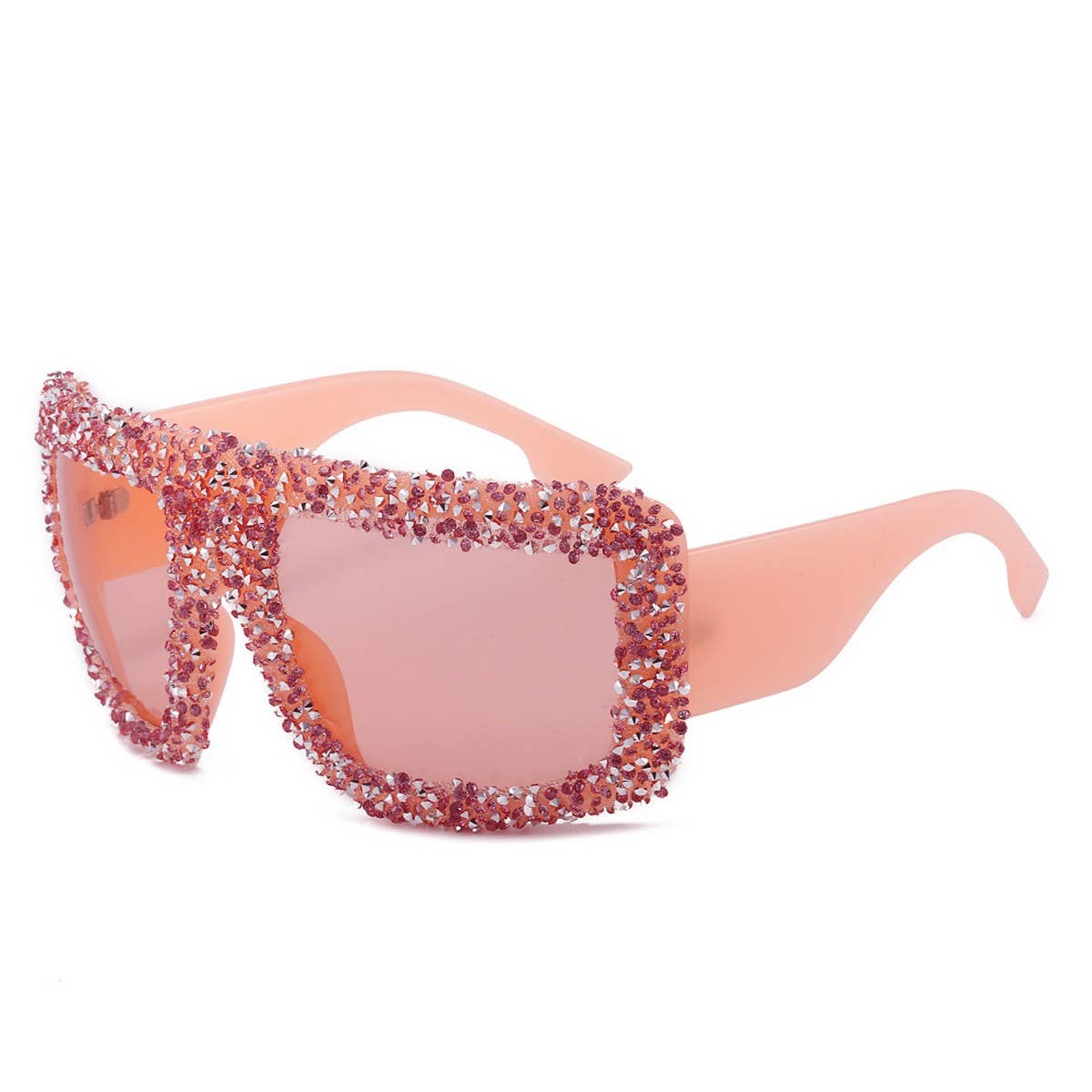 VINTAGE DIAMOND LARGE FRAME SQUARE SUNGLASSES