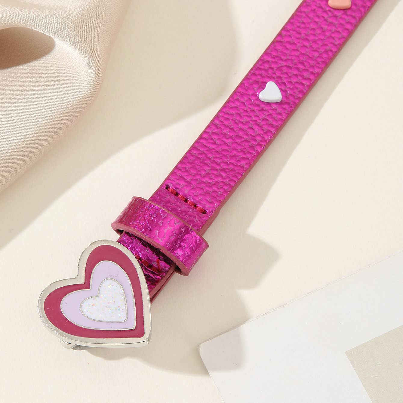 Dopamine-colored casual pin-buckle PU belt