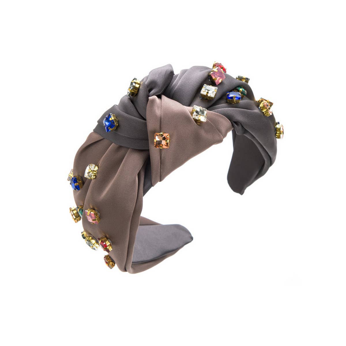 SIMPLE GEOMETRIC SQUARE COLORED DIAMOND HEADBAND_CWAHA2139