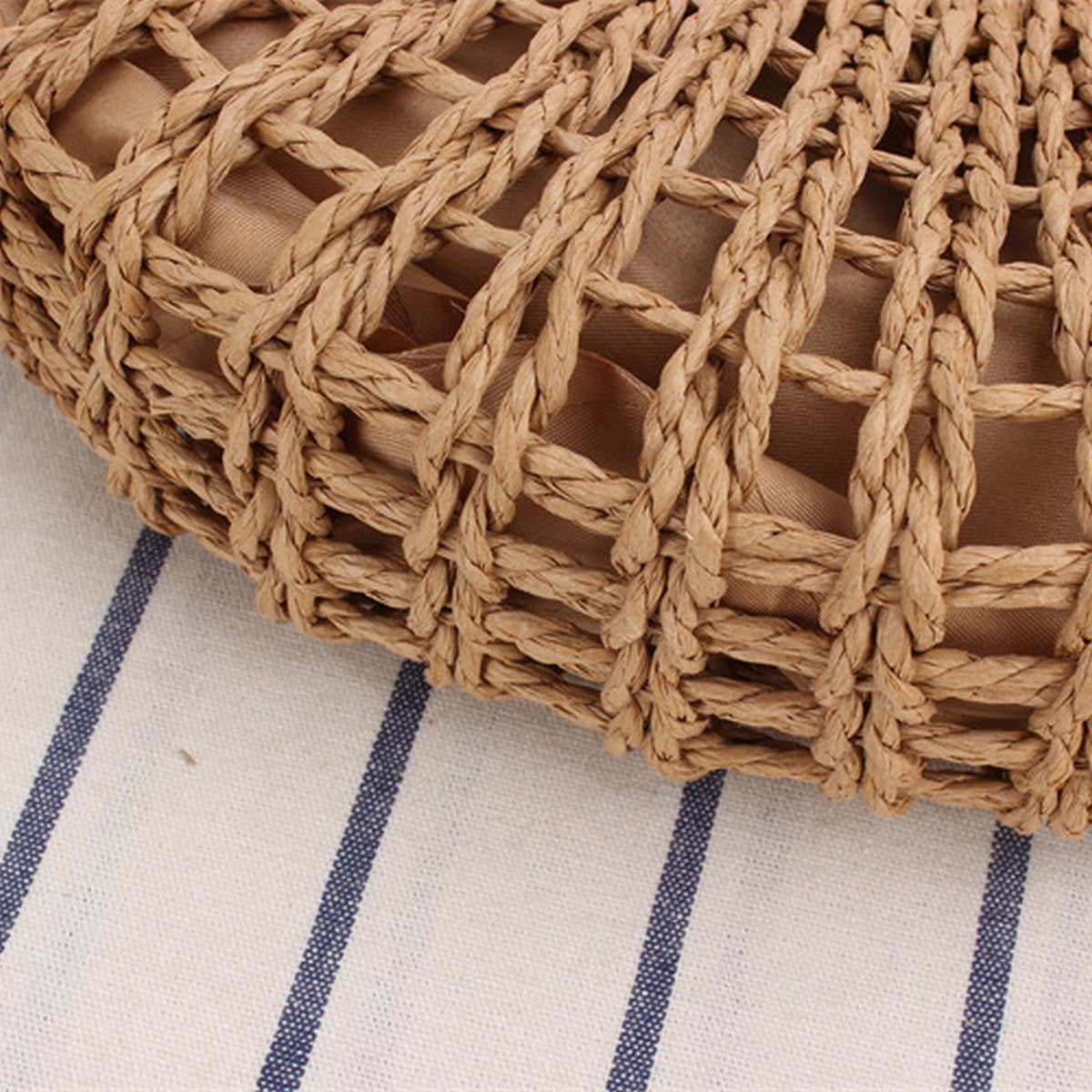 SEMI-CIRCLE HOLLOW STRAW BAG_CWAB2098