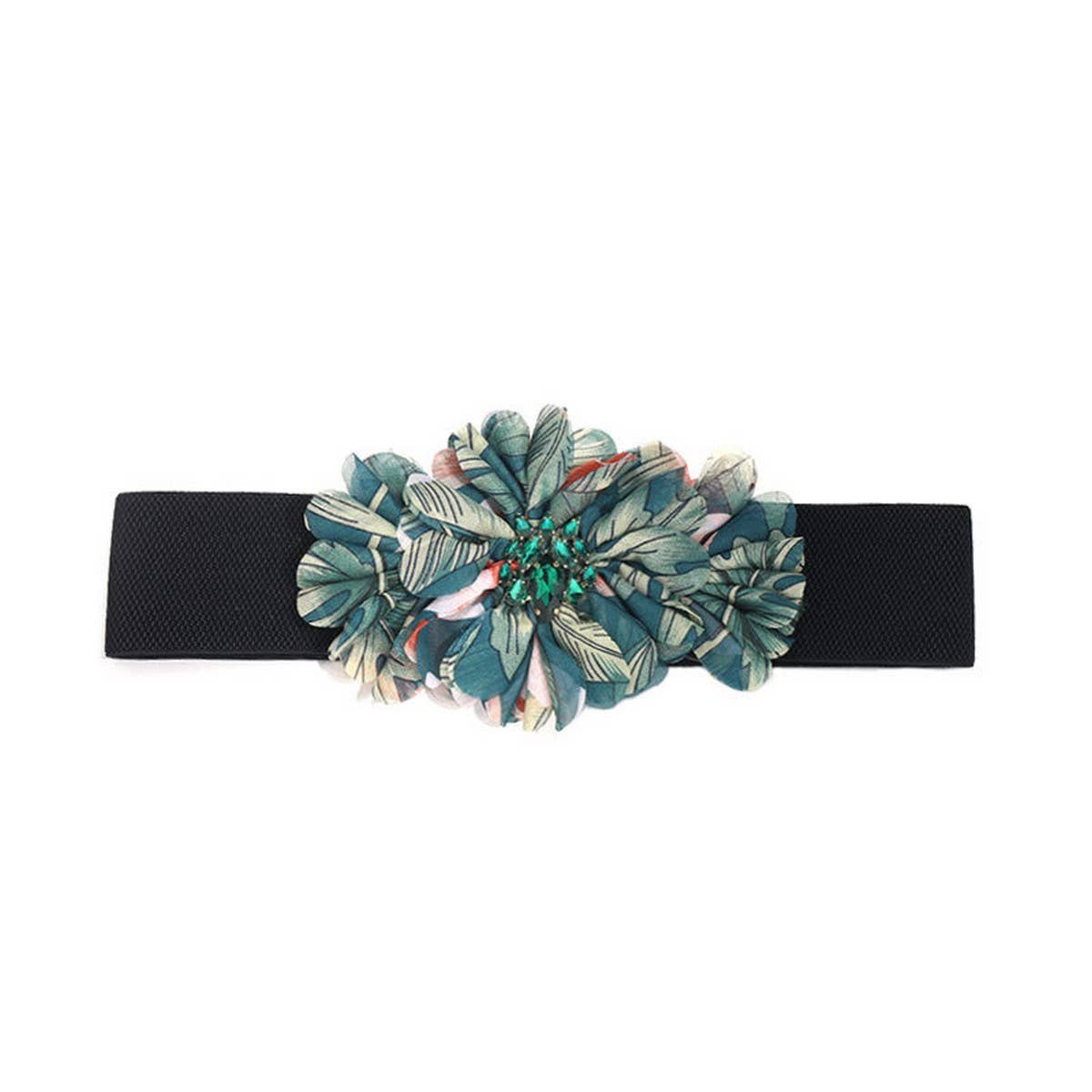 New Floral Fabric Waist Belt for Dresses
