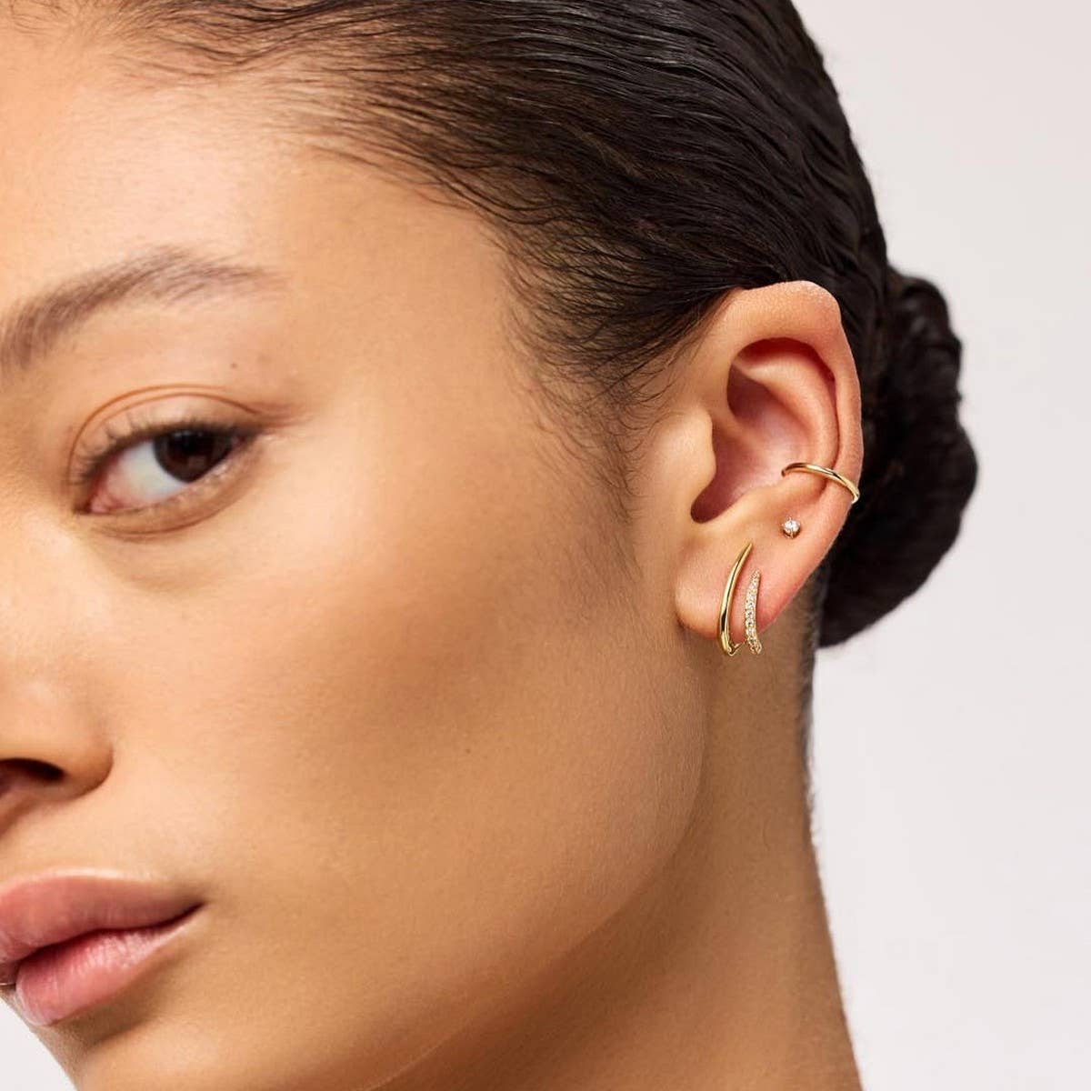 Zircon Clip On Ear Cuffs Simple Chic Design_CWAJE5013