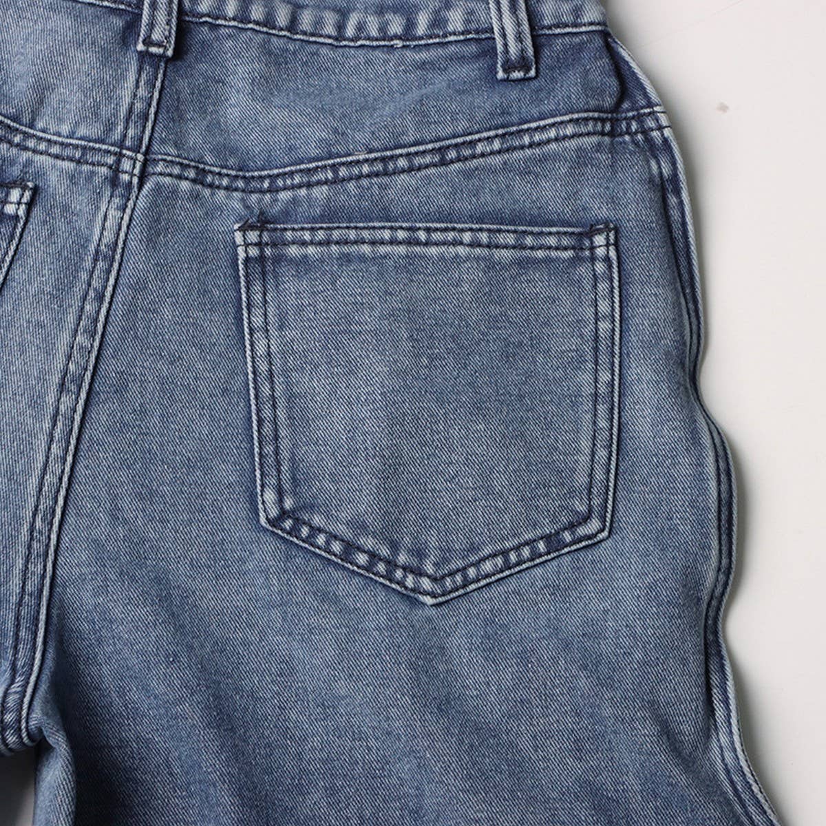 TRENDY PATCHWORK STRAIGHT LEG JEANS