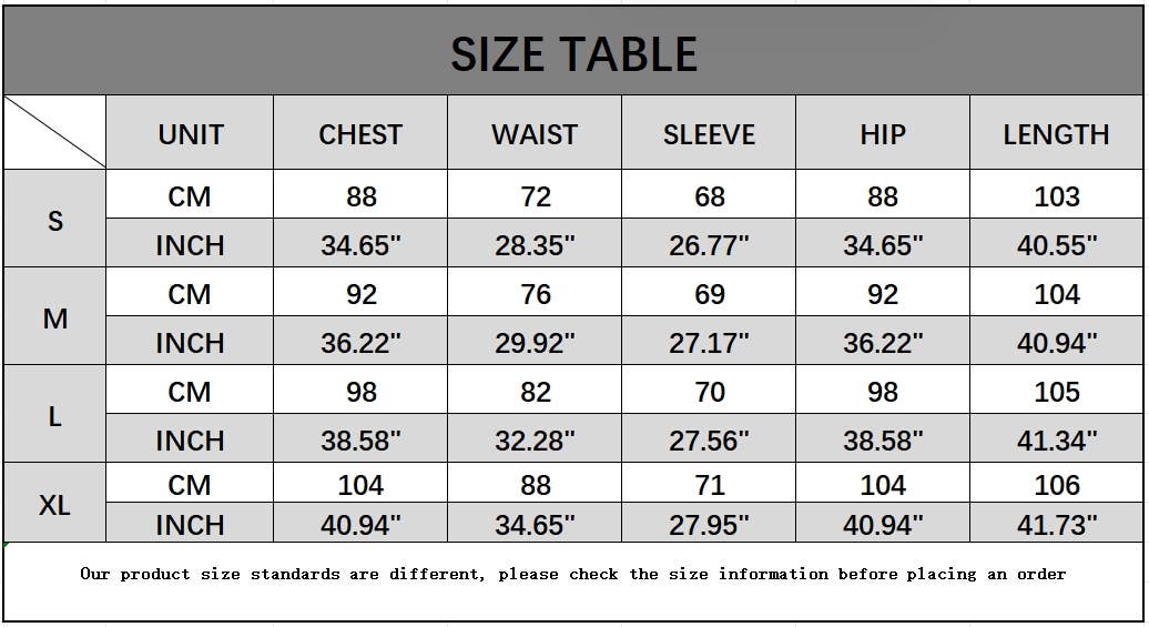 Printed long-sleeved V-neck dress with hip wrap