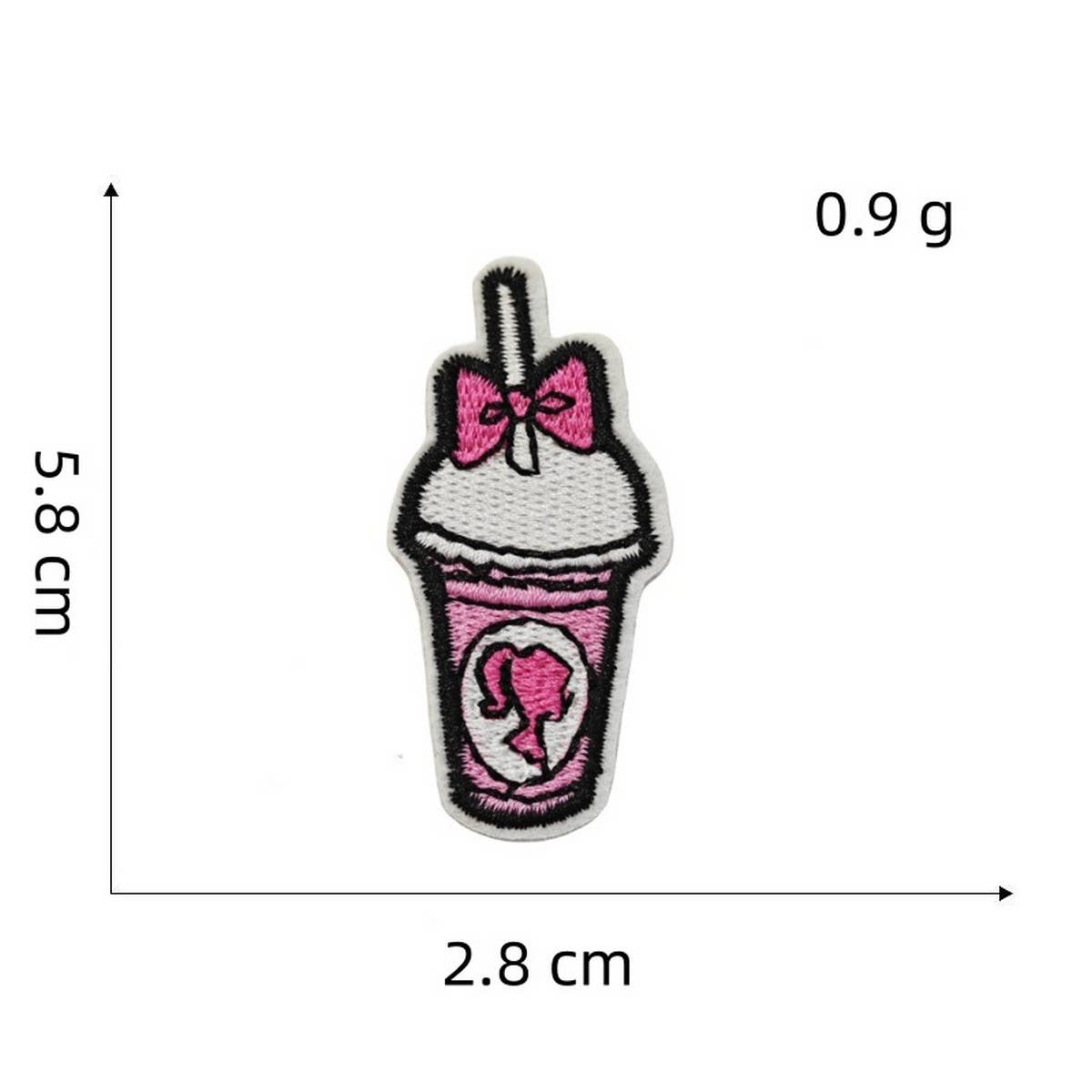 NEW PINK CARTOON EMBROIDERED CLOTH PATCH