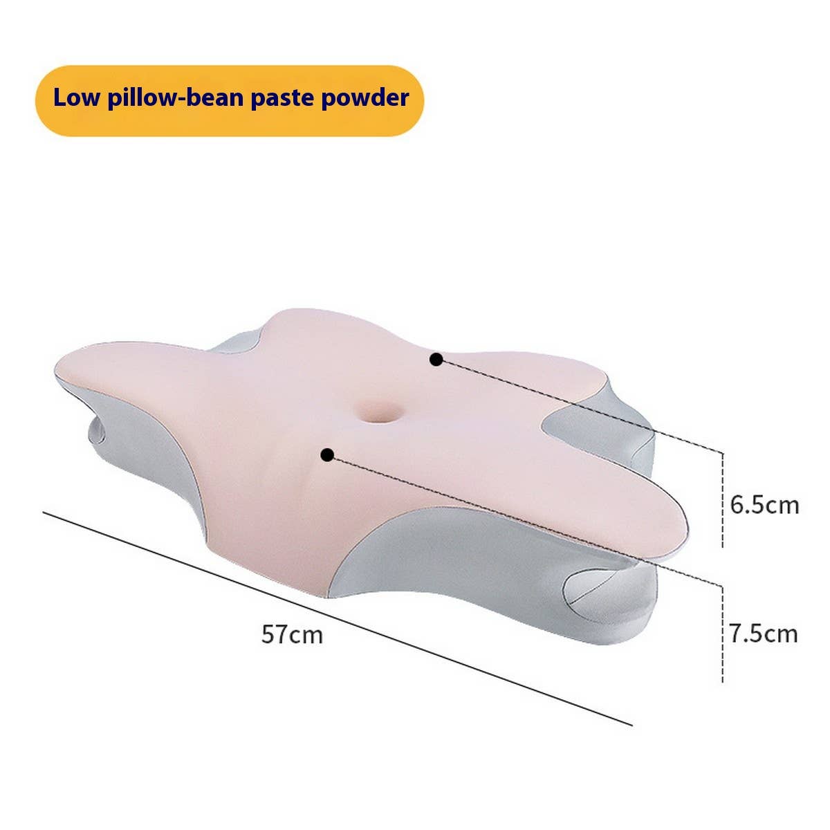 Deep Sleep Memory Foam Neck Pillow with Pillowcase