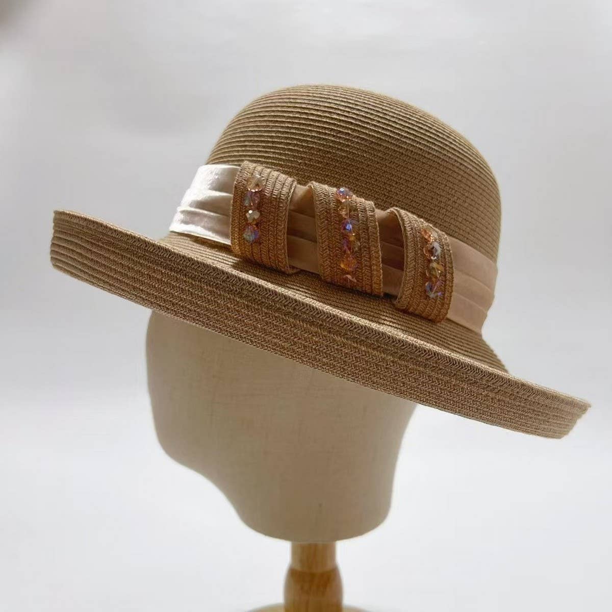 Summer outdoor sun protection straw hat_CWAH3495