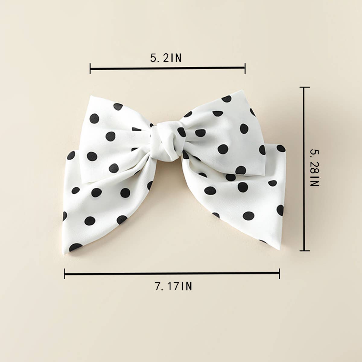 FASHIONABLE POLKA DOT HANDMADE BOW HAIRPIN