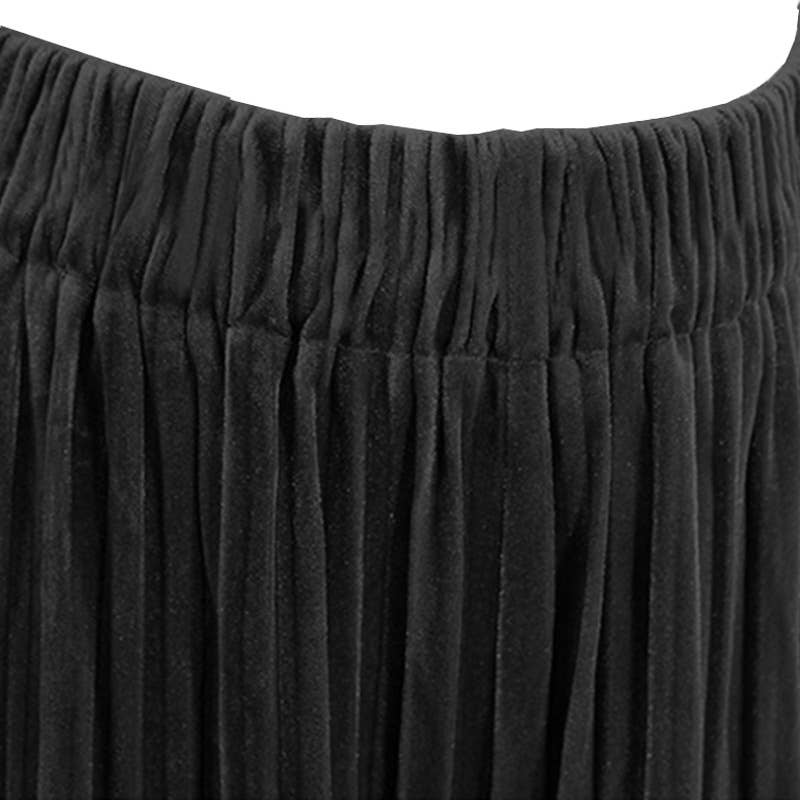 VELVET PLEATED PANTS LOOSE STRAIGHT PANTS