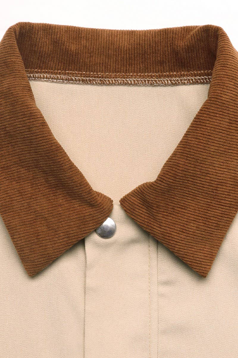 CWOCO00173_SOLID COLORBLOCK ZIP-UP COLLARED JACKET