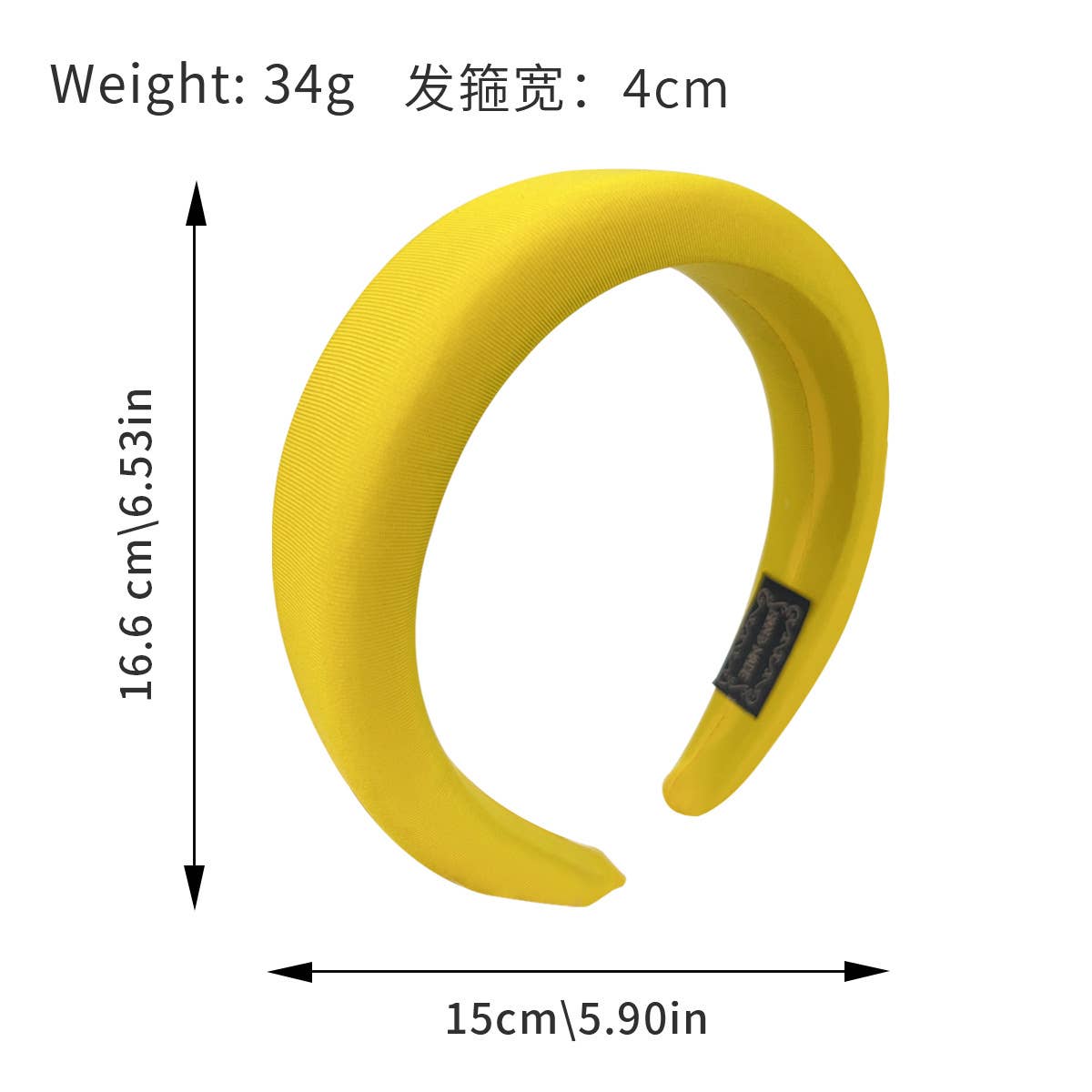 Candy color thickened high cranial top hair band