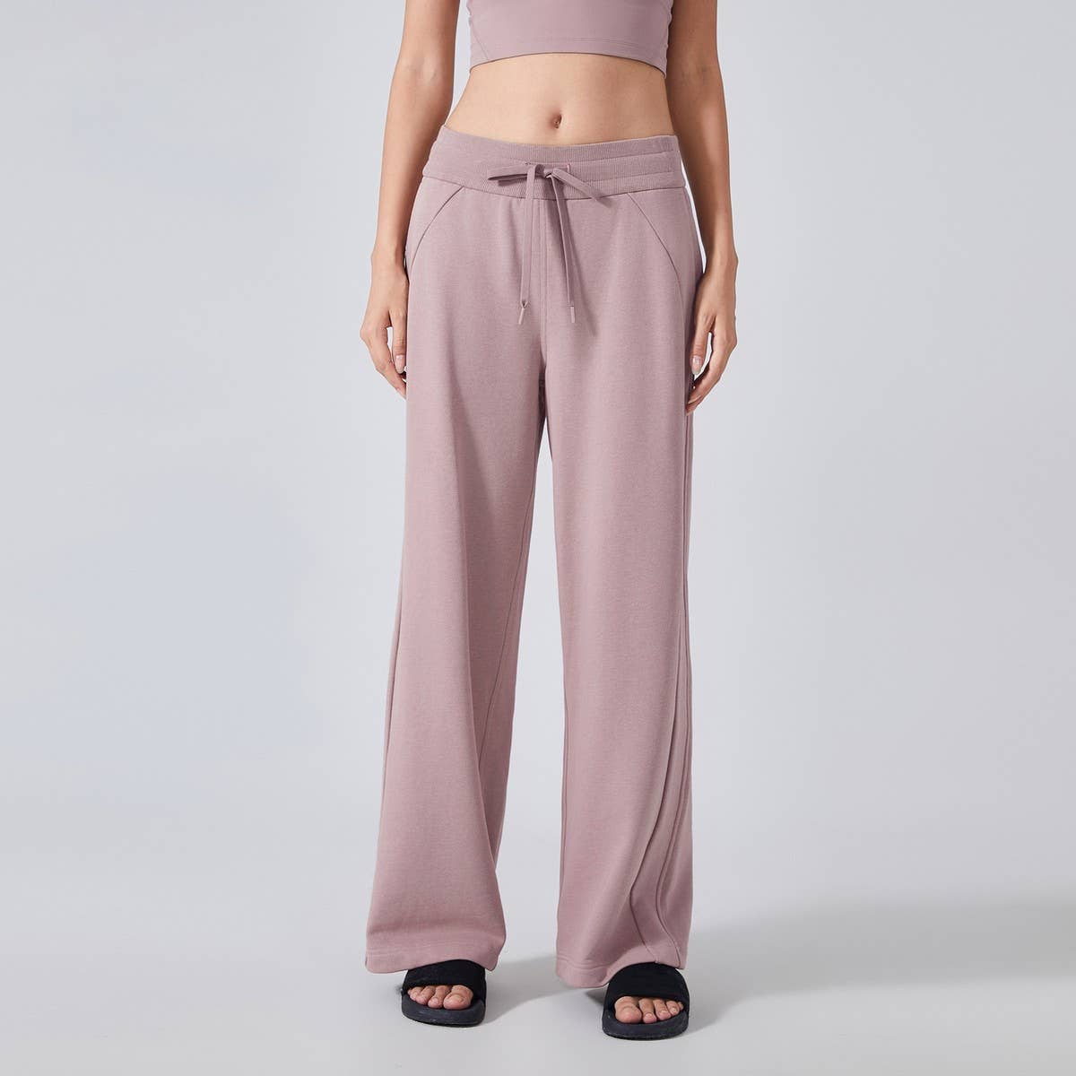 Women's High Waist Wide-Leg Sweatpants