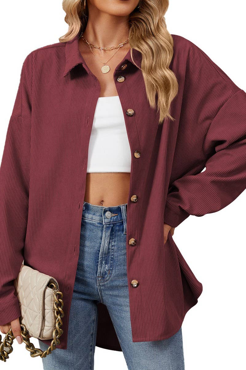 CWOCO0501_NEW COLLAR CASUAL LONG SLEEVED SHIRT JACKET