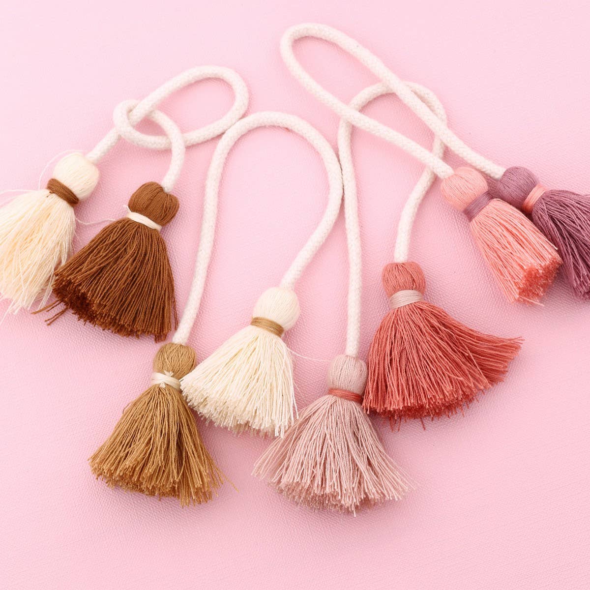 Double-Head Tassel Handmade Bag Charm Pendant_CWAB5069