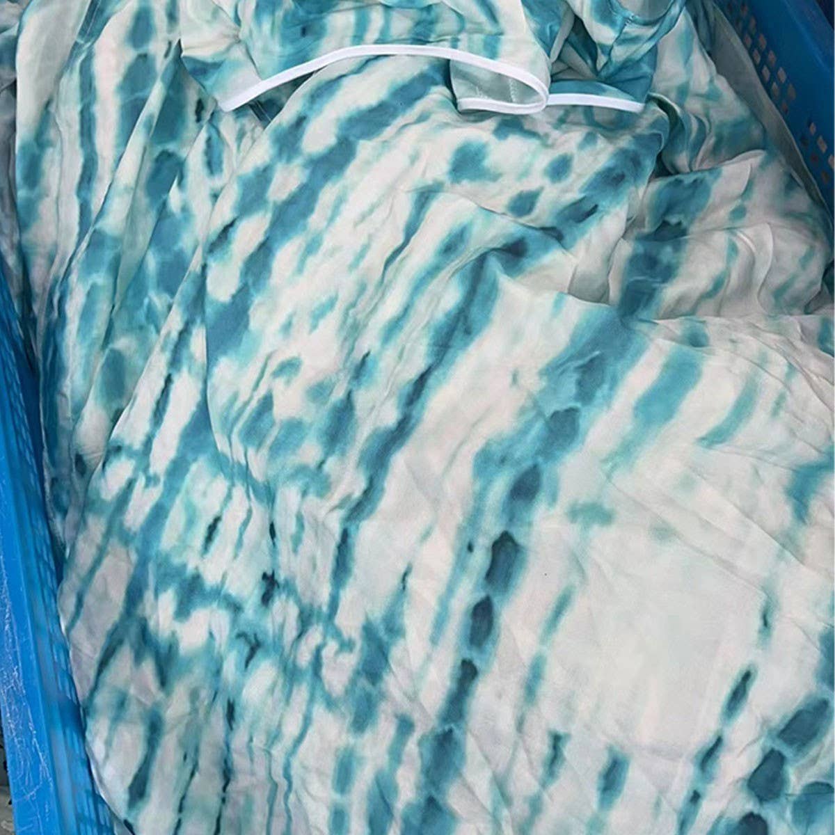 Tie-Dye Cotton Blend Beach Cover-Up Robe