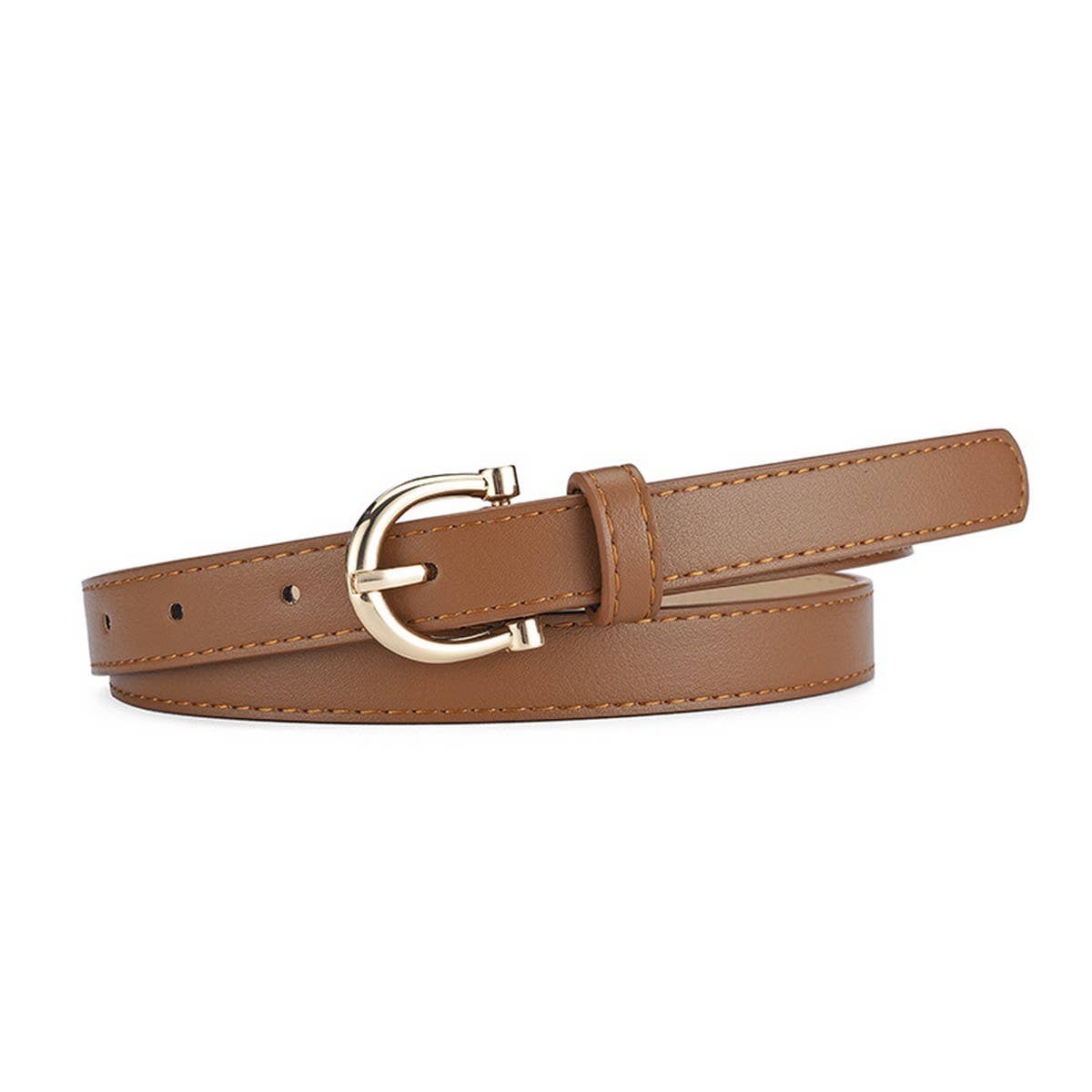 CWABE01253_THIN LEATHER BELT FOR WOMEN JEANS DRESS OUTFIT