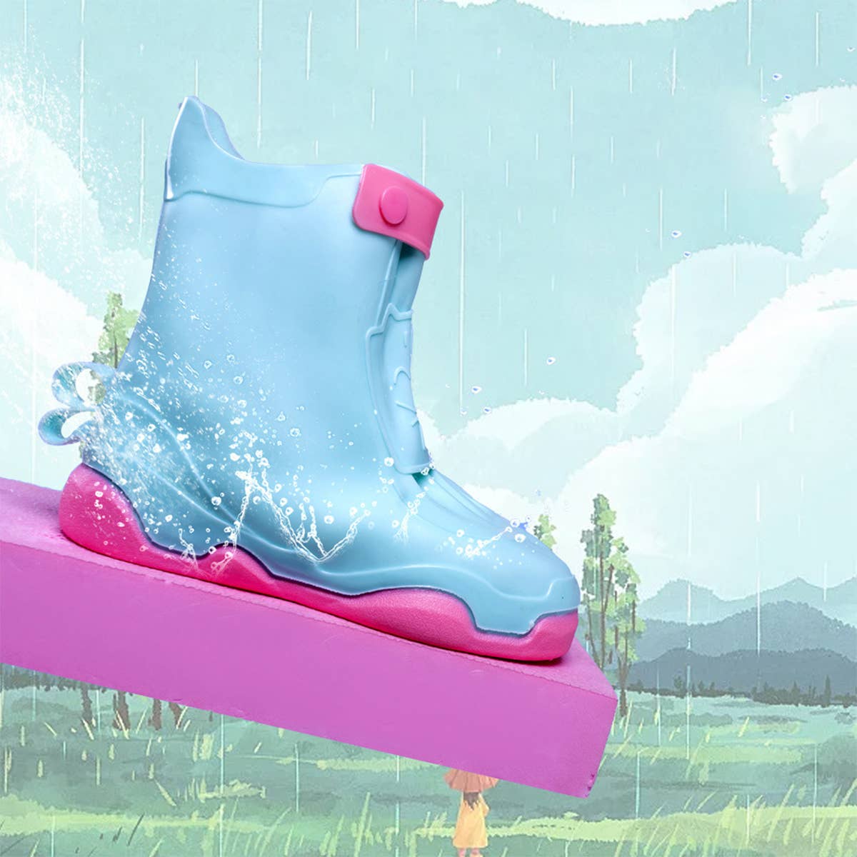 CWMM8441_WEAR-RESISTANT WATERPROOF AND RAINPROOF SHOE COVERS