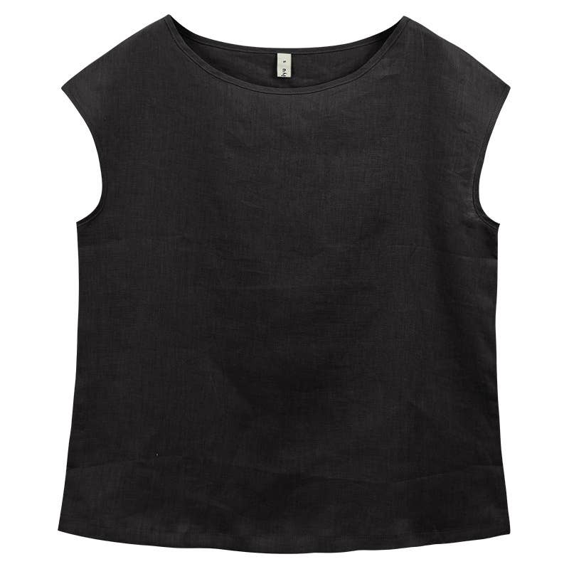 LINEN SLOUCHY CASUAL BLOUSE