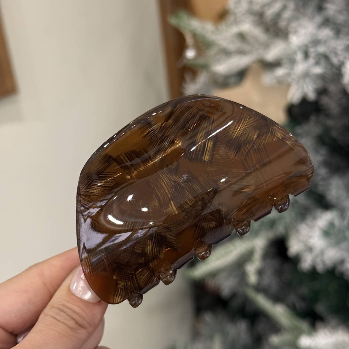 CWAHA4555_NEW LIGHT LUXURY CANDY COLOR SEMI-CIRCULAR HAIRPIN